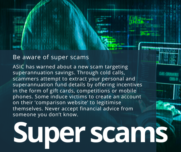 Be aware of super scams