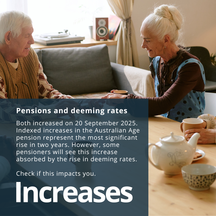 Pensions and deeming rates