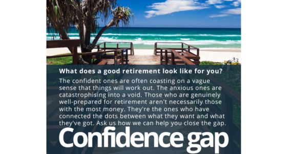 Retirement confidence gap